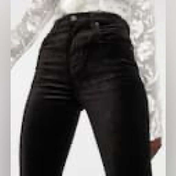 Citizens Of Humanity Crushed Velvet Pants. Size 29. Stormy Black. - Picture 2 of 12